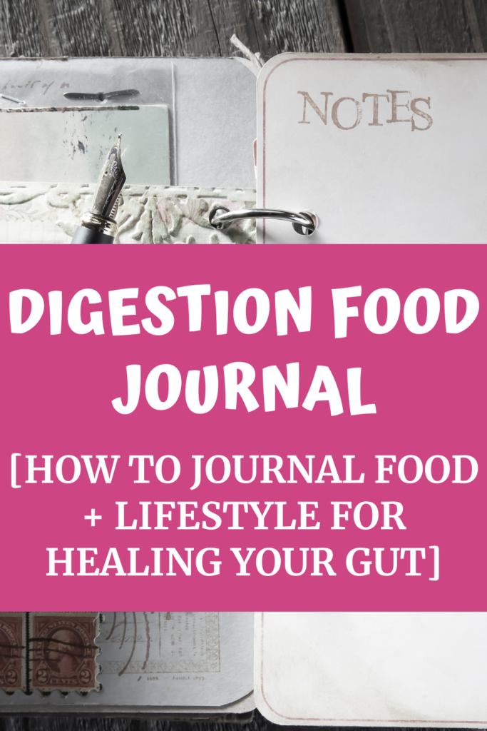 Digestion Food Journal agutsygirl.com