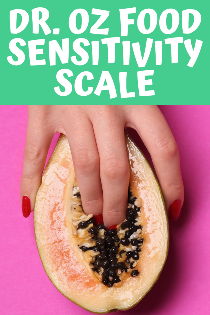 Dr. Oz Food Sensitivity Scale with A Gutsy Girl agutsygirl.com