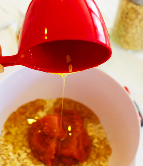 Honey for Slow-Cooked, Pumpkin Granola agutsygirl.com