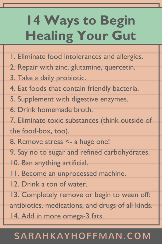 14 Ways To Begin Healing Your Gut - A Gutsy Girl®