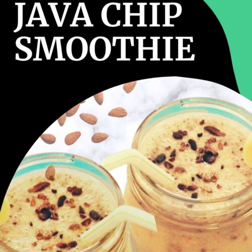 Almond Java Chip Smoothie agutsygirl.com
