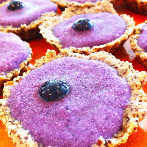 Claire's Blueberry Birthday Ice Cream Tartlets agutsygirl.com