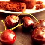 Cherries Chocolate-Cherry Brownies with a Choclate-Cherry Sauce #glutenfree #grainfree #dairyfree www.agutsygirl.com