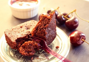Chocolate-Cherry Brownies with a Choclate-Cherry Sauce #glutenfree #grainfree #dairyfree www.agutsygirl.com