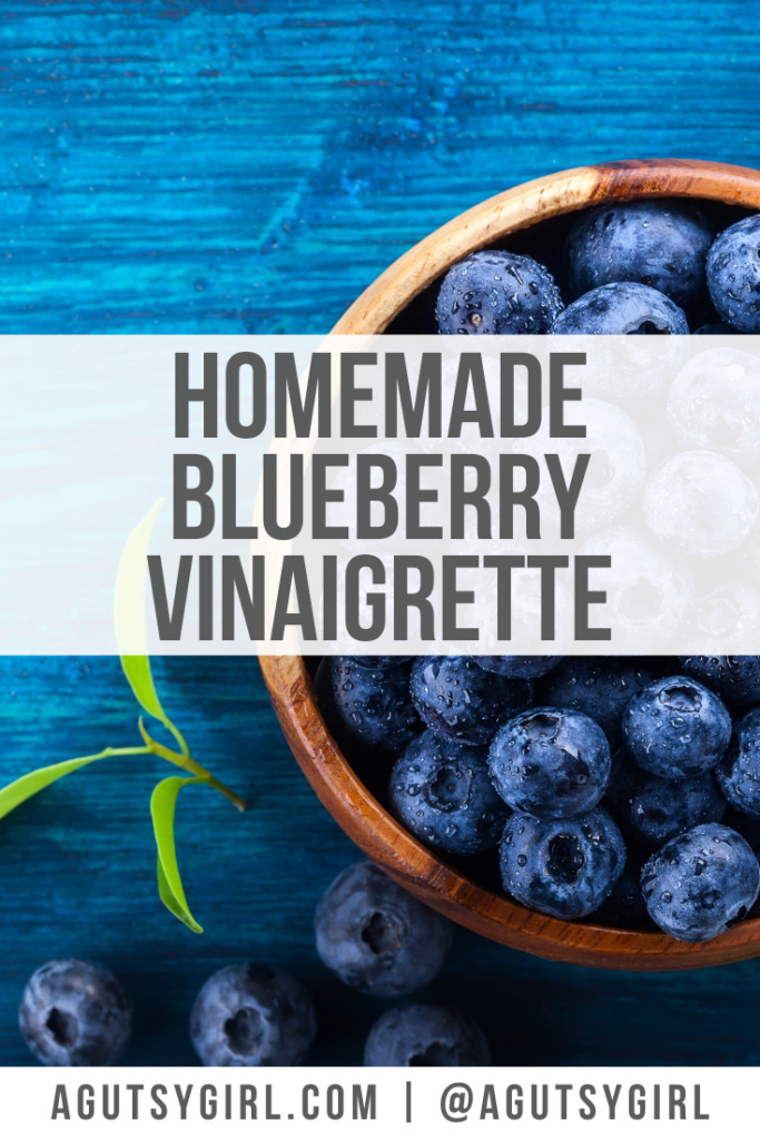 homemade blueberry vinaigrette agutsygirl.com #vinaigrette #dairyfree