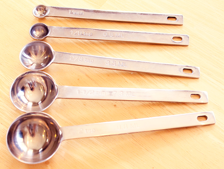 Portion control habit odd-sized #spoons skillet cooking for sea salted cinnamon almond butter pancakes recipe via www.agutsygirl.com #almondbutter via www.sarahkayhoffman.com #glutenfree #grainfree #dairyfree #paleo