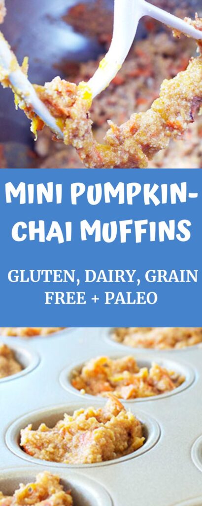 Mini Pumpkin Chai Muffins gluten free agutsygirl.com