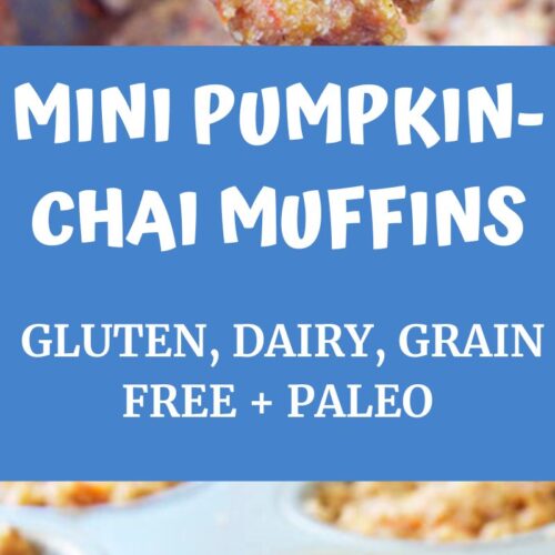 Mini Pumpkin Chai Muffins gluten free agutsygirl.com