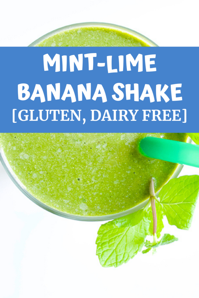 Mint Lime Banana Shake recipe with A Gutsy Girl agutsygirl.com