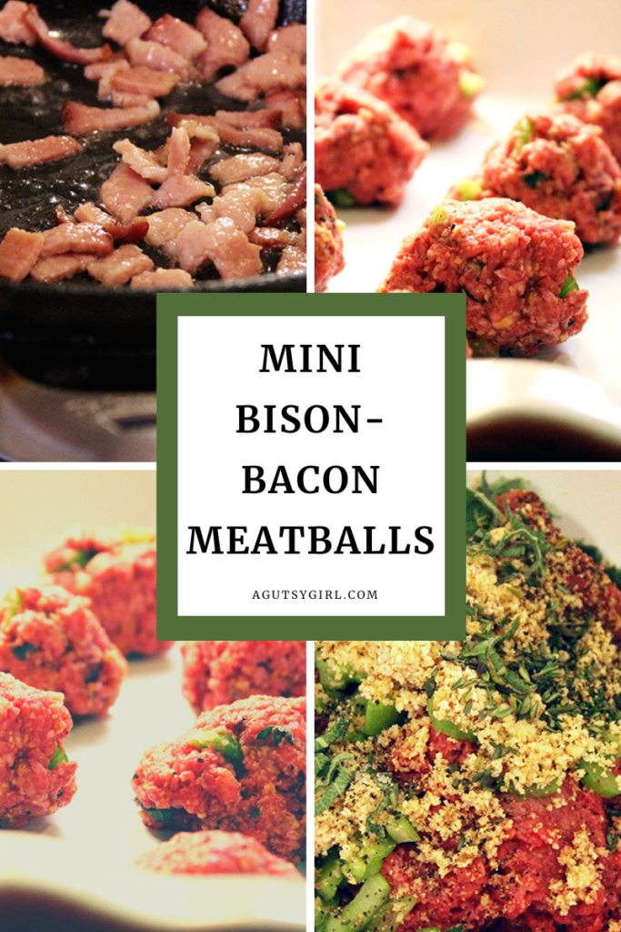 Mini Bison Meatball Recipe. agutsygirl.com #meatballs #paleo