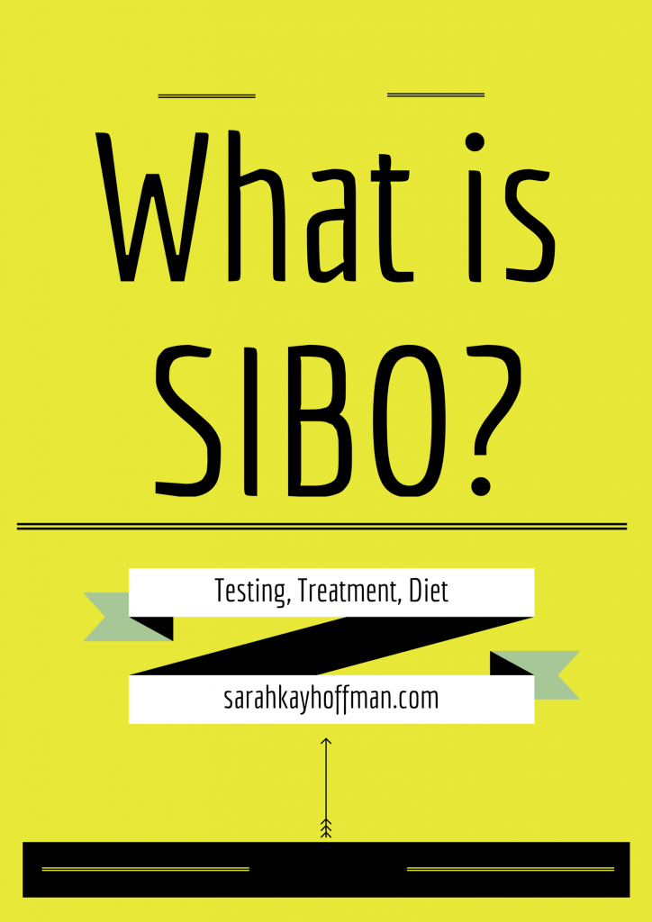 What is SIBO? Testing, treatment, diet. sarahkayhoffman.com