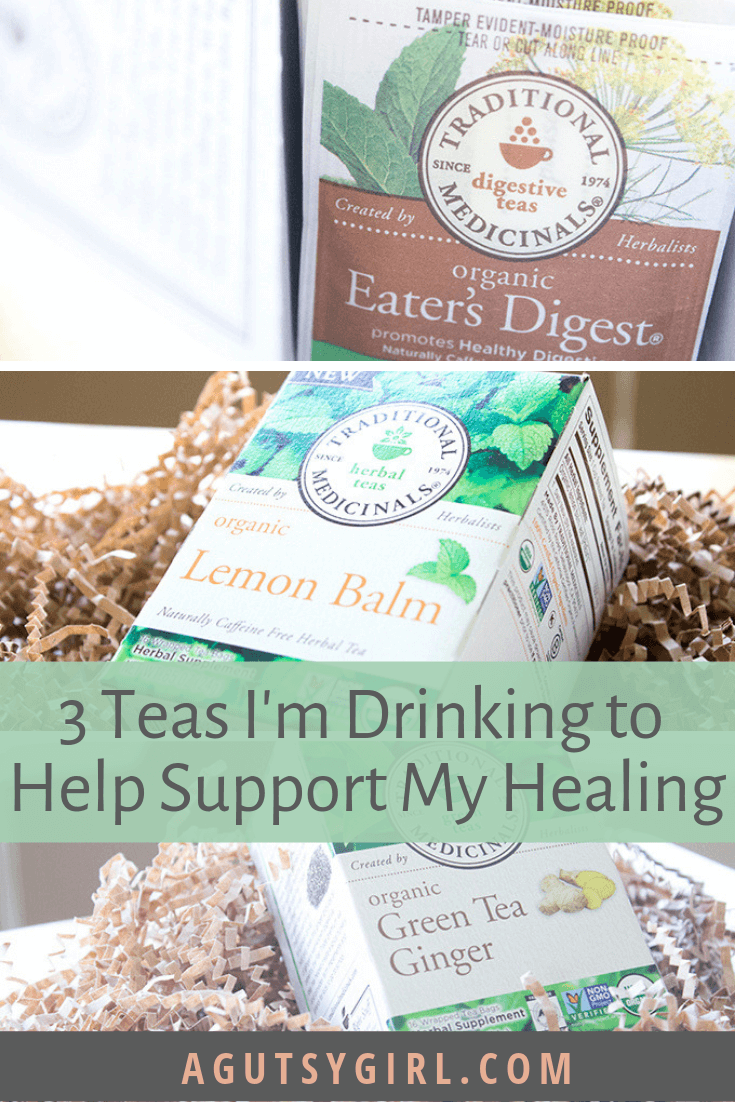 3 Teas I'm Drinking to Help Support My Healing agutsygirl.com #detox #guthealth #tea