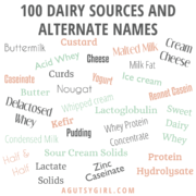 100 Dairy Sources and Alternate Names - A Gutsy Girl®