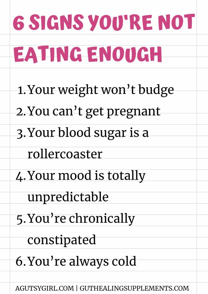 6 signs you're not eating enough A Gutsy Girl agutsygirl.com
