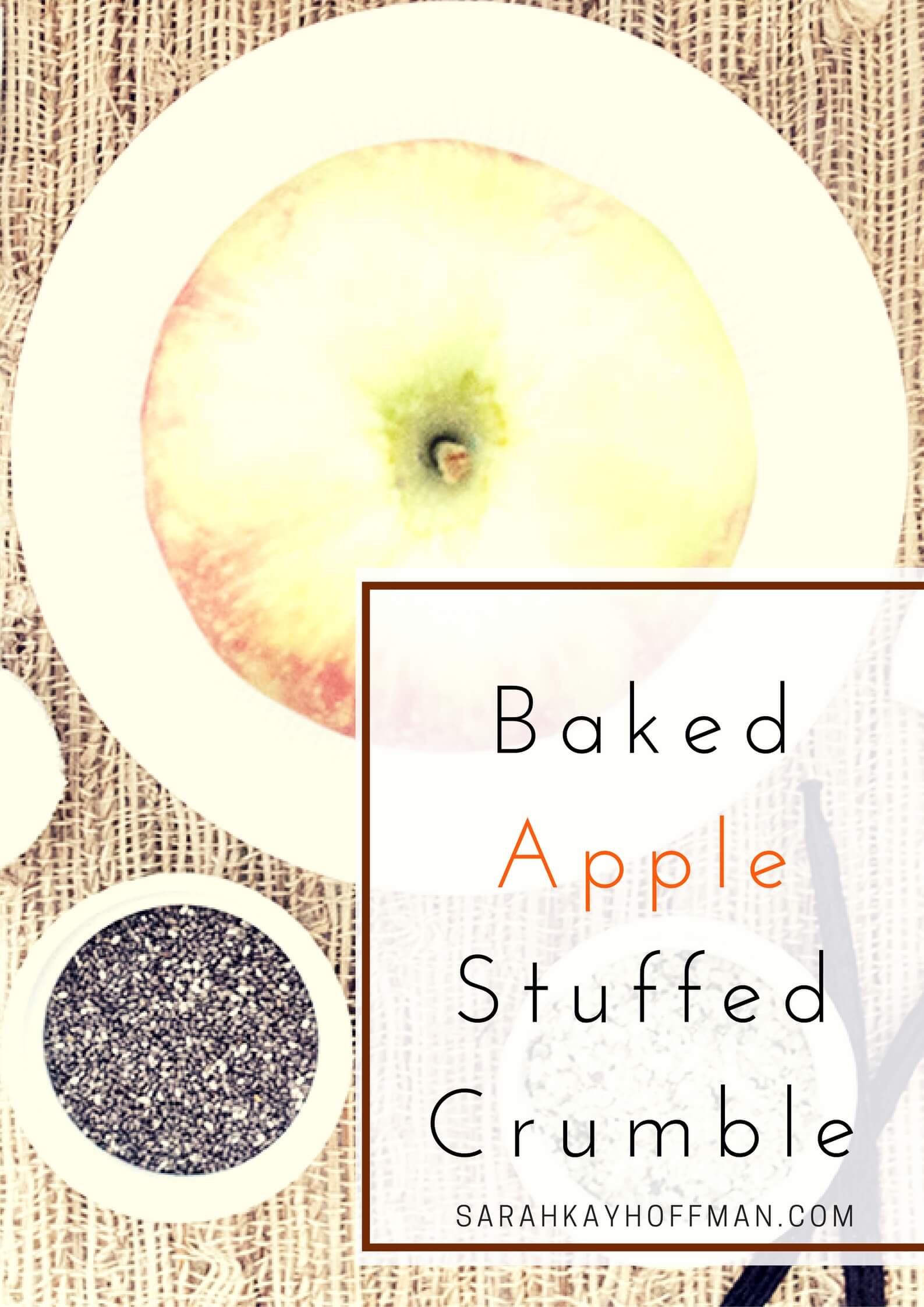 Baked Apple Stuffed Crumble via sarahkayhoffman.com