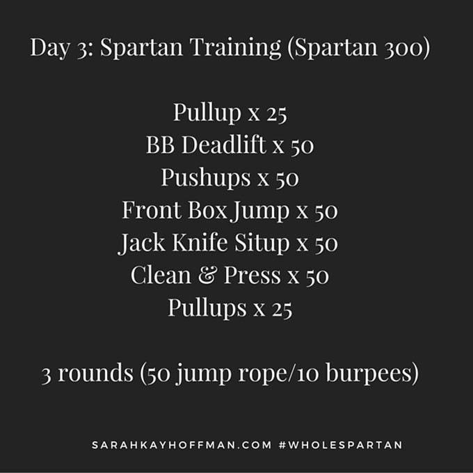 Spartan Training, Week 1