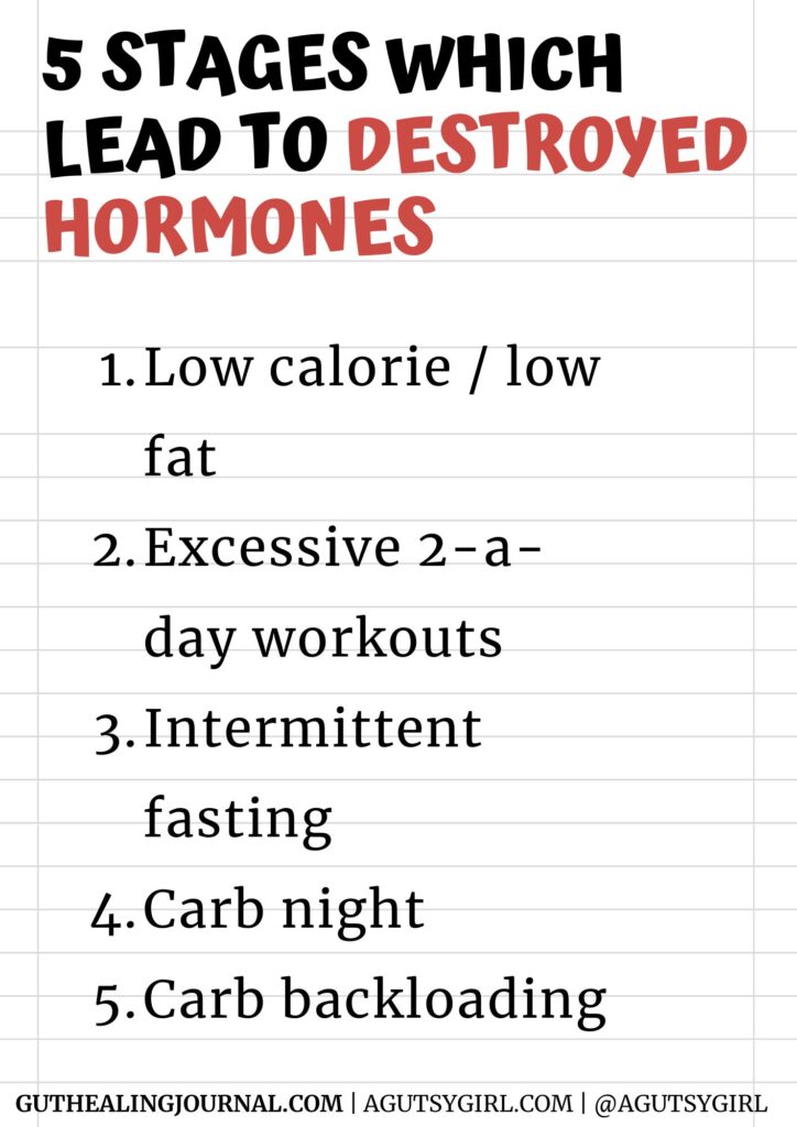 5 stages that lead to destroyed hormones agutsygirl.com