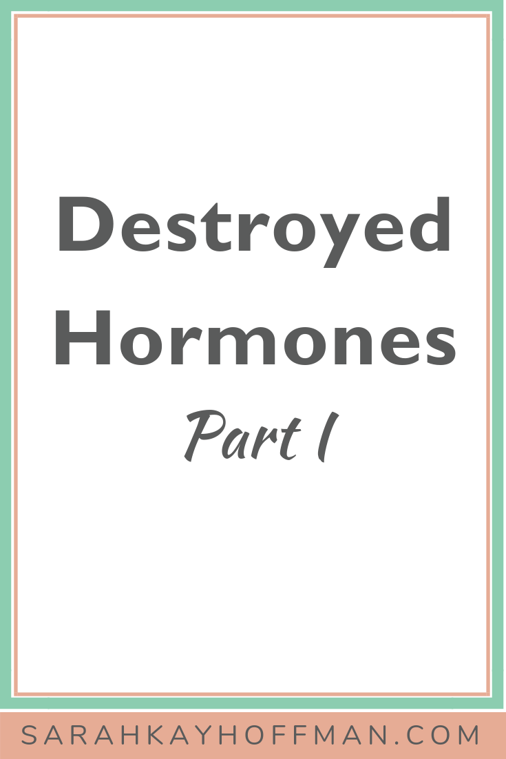 Destroyed Hormones Part I www.sarahkayhoffman.com #hormones #hormonehealth #healthyliving #lifestyleblogger
