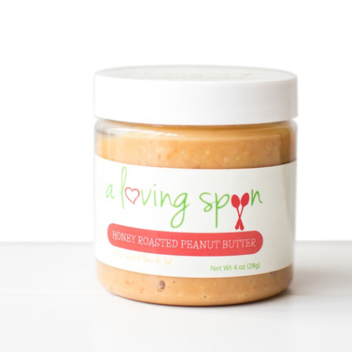 Honey Roasted Peanut Butter with a touch of Fleur de Sel A Loving Spoon nut butter peanut butter unprocessed agutsygirl.com