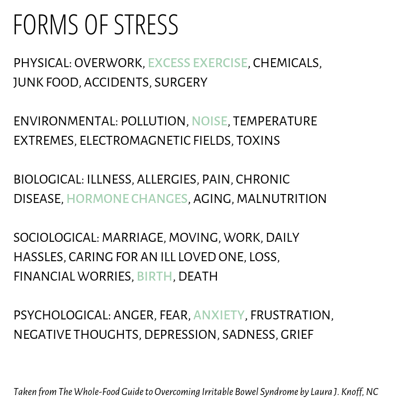 28 Ways to Reduce Stress agutsygirl.com forms of stress #stress #guthealth #healthyliving