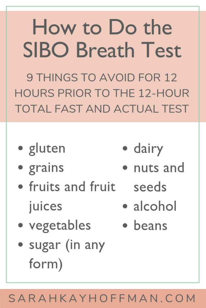 How to Do the SIBO Breath Test www.sarahkayhoffman.com #SIBO #guthealth #healthyliving #IBS