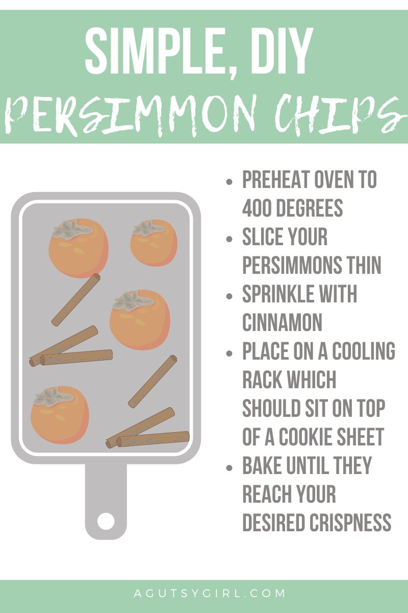 Simple DIY Persimmon Chips agutsygirl.com #driedfruit #summerbaking #glutenfree #persimmons
