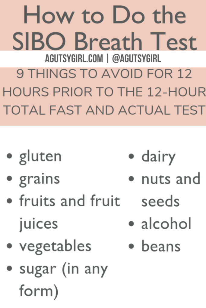 how to do the SIBO breath test agutsygirl.com #sibo