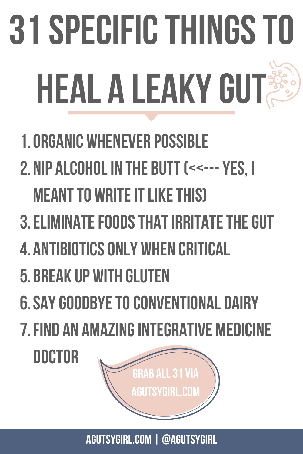 31 specific ways to heal a leaky gut agutsygirl.com31 specific ways to heal a leaky gut agutsygirl.com #leakygut #healleakygut #guthealth #leakygutsyndrome #leakygut #healleakygut #guthealth #leakygutsyndrome