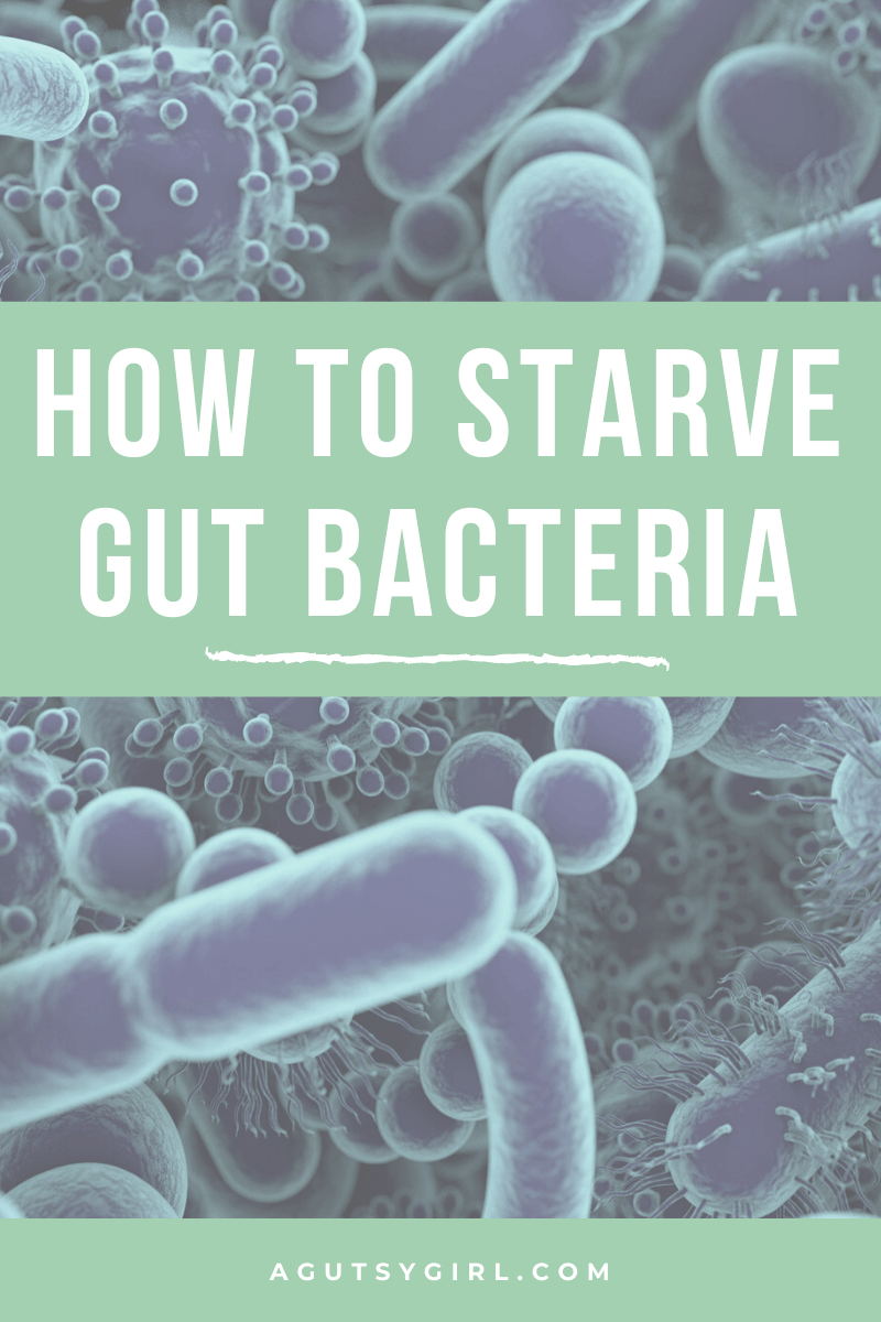 How to Starve Gut Bacteria agutsygirl.com #guthealth starving #gut #sibo A Gutsy Girl