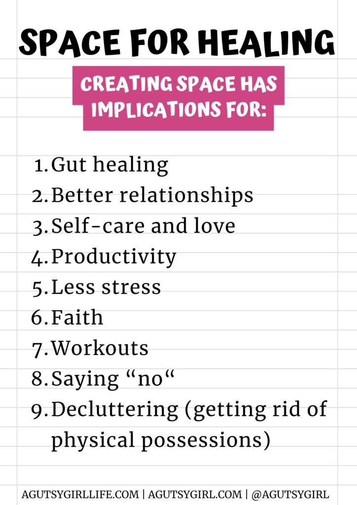 Space for Gut Healing with A Gutsy Girl agutsygirl.com
