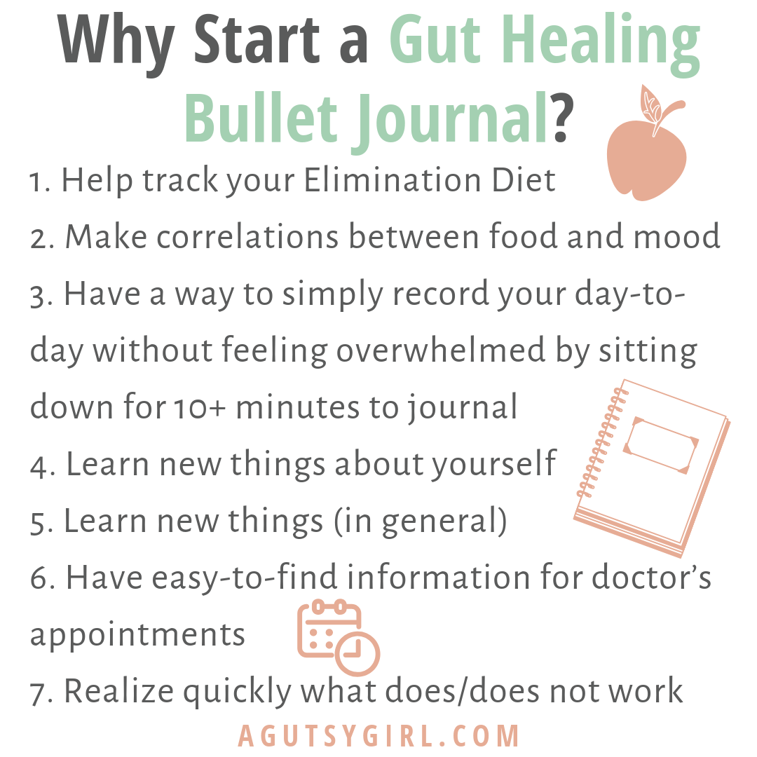 Why Start a Gut Healing Bullet Journal agutsygirl.com ibs sibo elimination diet #guthealth #guthealing #sibo #ibs #bujo