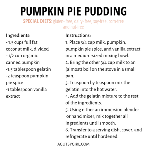 Pumpkin Pie Pudding - A Gutsy Girl®