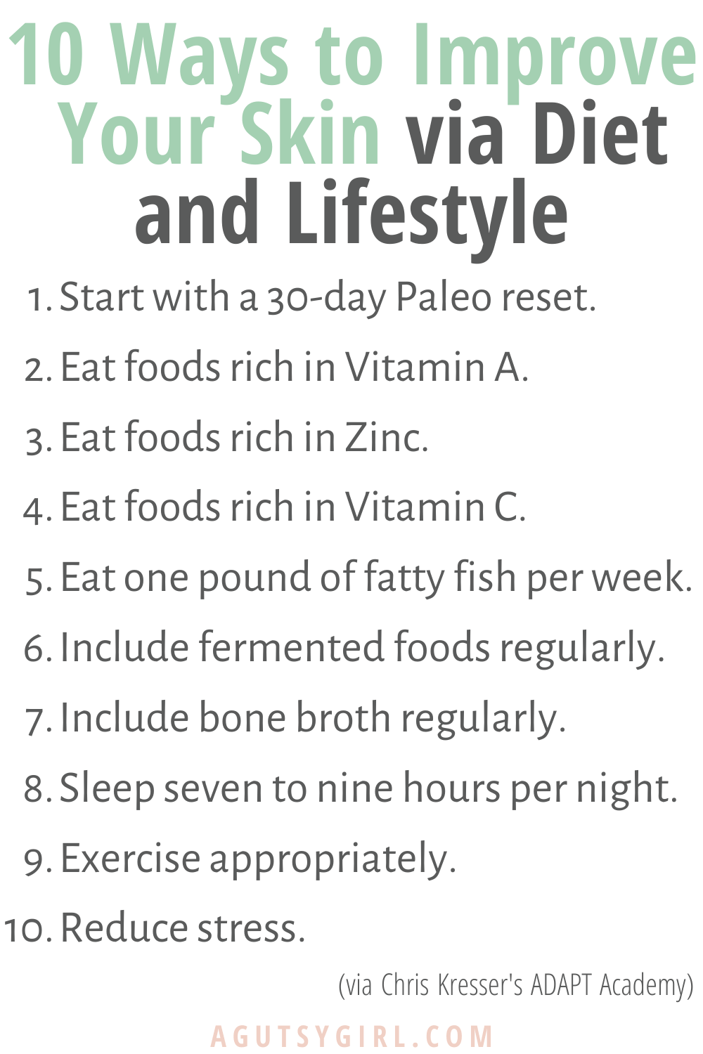 Skin Health and Endocrine Disruptors agutsygirl.com #skinhealth #endocrinesystem #guthealth 10 Ways to Improve skin diet lifestyle