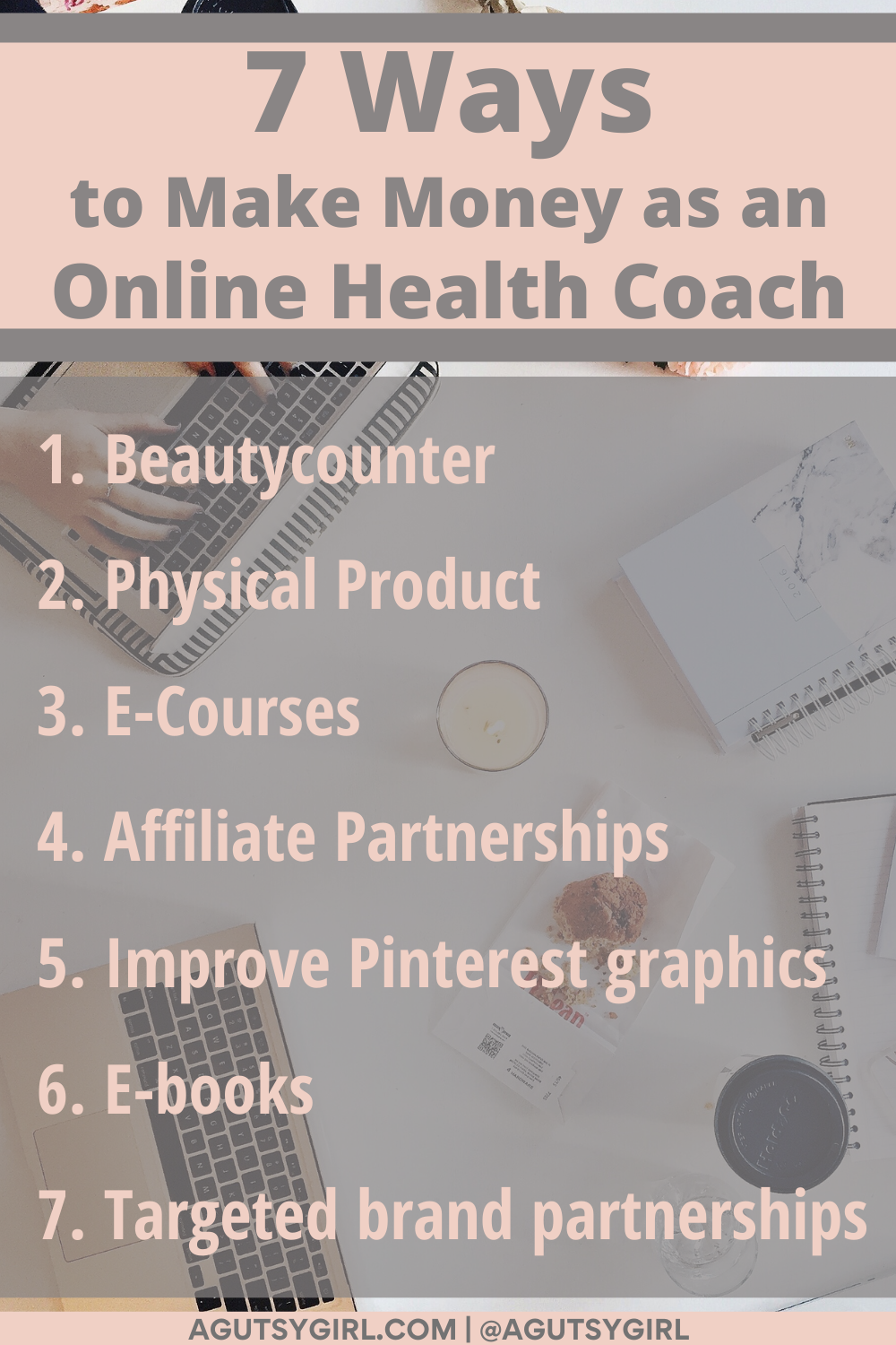 7 Ways to Make Money as an Online Health Coach agutsygirl.com #healthcoach #IIN #healthcoaching