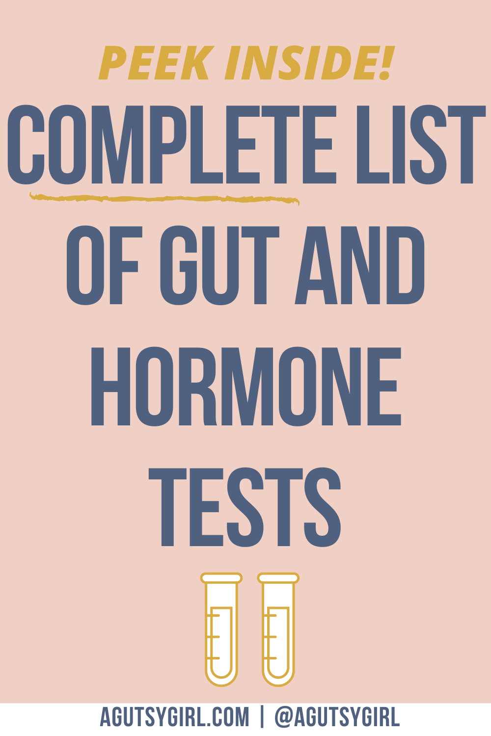 Complete List of Gut and Hormone Tests agutsygirl.com #guthealth #hormones #SIBO