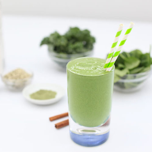 Boosted Green Smoothie agutsygirl.com