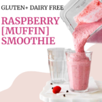 Raspberry Muffin Smoothie agutsygirl.com