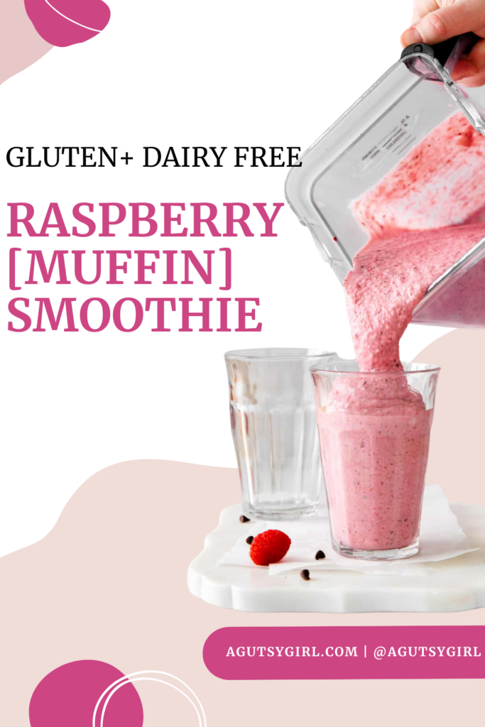 Raspberry Muffin Smoothie agutsygirl.com