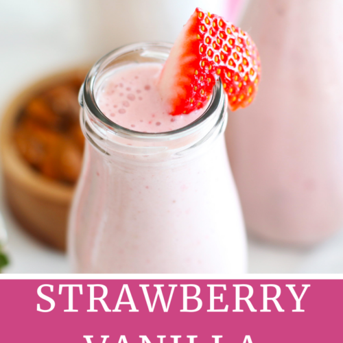 Strawberry Vanilla Smoothie agutsygirl.com