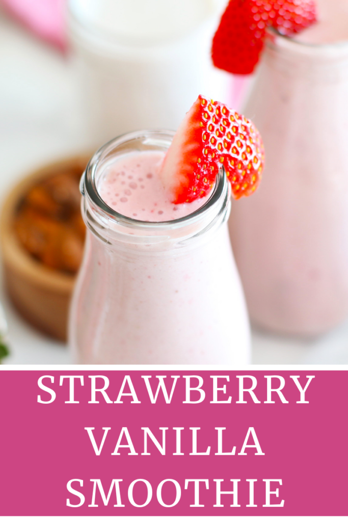 Strawberry Vanilla Smoothie agutsygirl.com