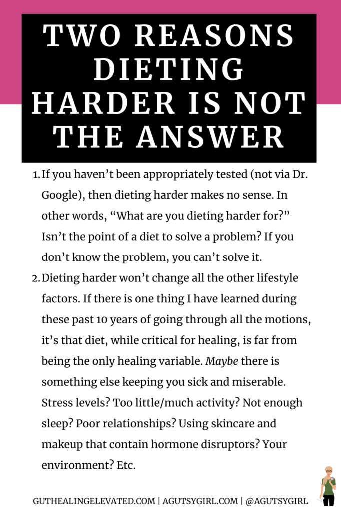 Two reasons dieting harder is not the answer agutsygirl.com