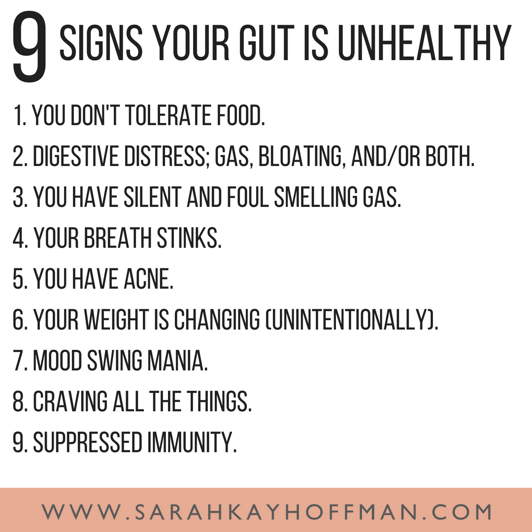 9 Signs Your Gut Is Unhealthy - A Gutsy Girl®