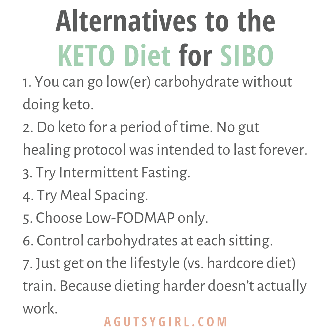 Alternatives to the KETO Diet for SIBO agutsygirl.com #keto #SIBO #guthealth