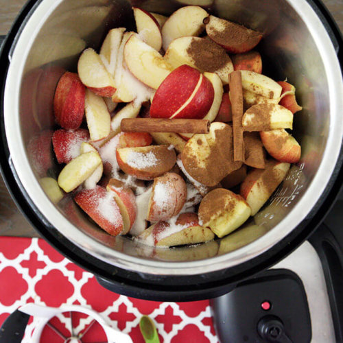 How to Make Instant Pot Apple Cider agutsygirl.com in pot