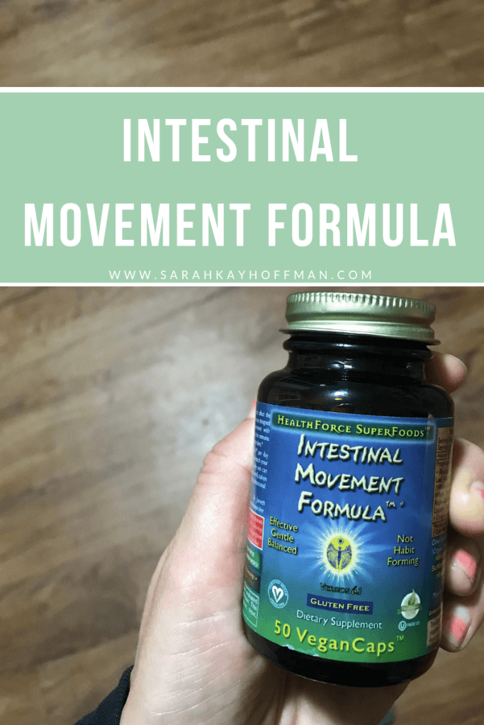 Intestinal Movement Formula www.sarahkayhoffman.com #digestivehealth #supplements #guthealth #ibs #healthyliving