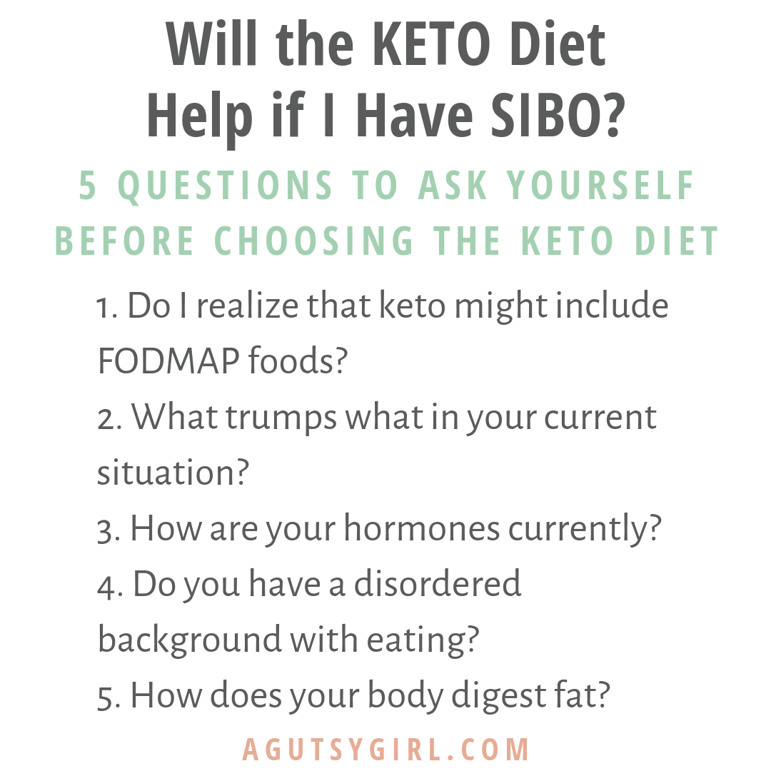 Will the KETO Diet Help if I Have SIBO agutsygirl.com #keto #SIBO #guthealth