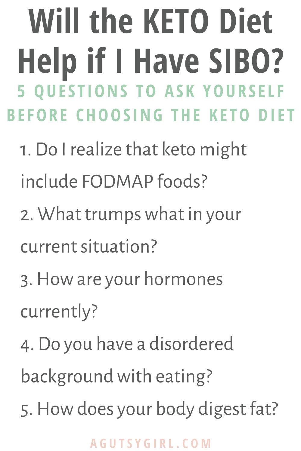 Will the Keto Diet Help if I Have SIBO agutsygirl.com #keto #sibo #guthealth