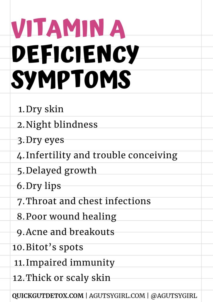 Vitamin A deficiency symptoms agutsygirl.com