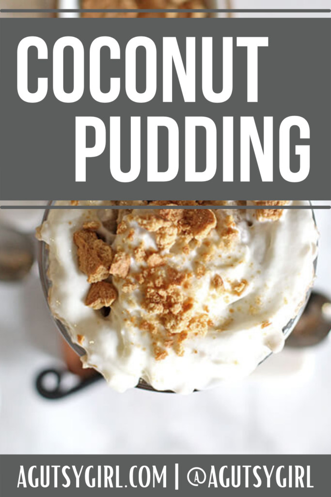 Coconut Pudding agutsygirl.com #coconutpudding #dairyfreepudding