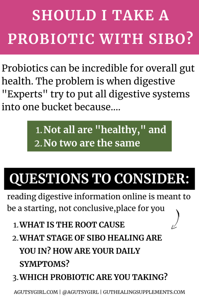 Do Probiotics Help SIBO What is SIBO agutsygirl.com #sibo #probiotics